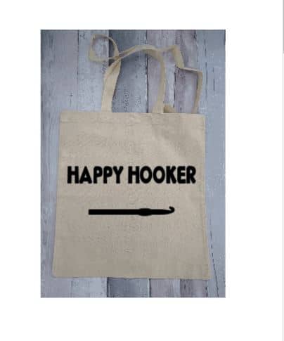 Happy Hooker- funny tote bag - main product image