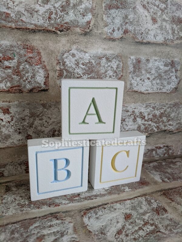 Engraved letter cubes - product image 2