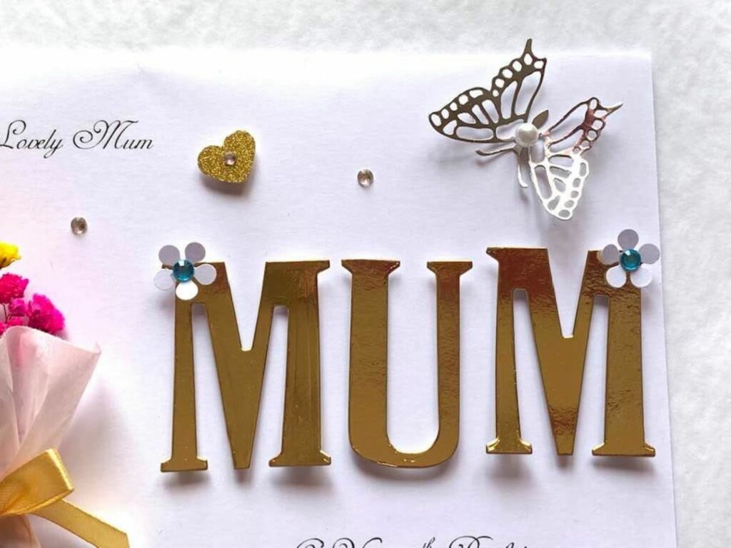 Luxury Personalised Handmade Birthday Card, Mini Dried Flower Bouquet Card with Box C423
