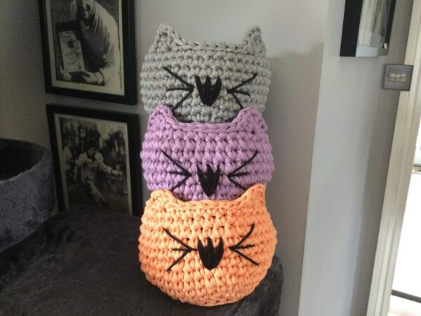 Hand Crocheted Cat Bowl - product image 6