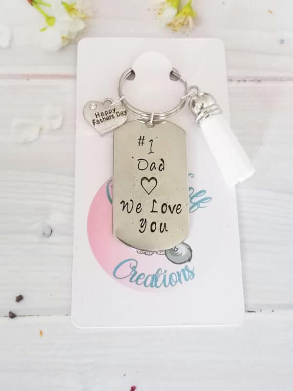 No 1 dad keyring - main product image