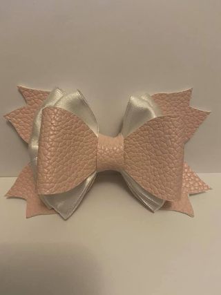 faux leather hair bow - product image 5