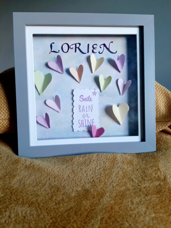 Personalised heart frame - main product image