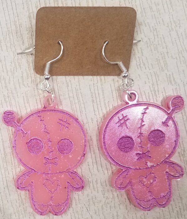 Cute voodoo doll earrings - main product image