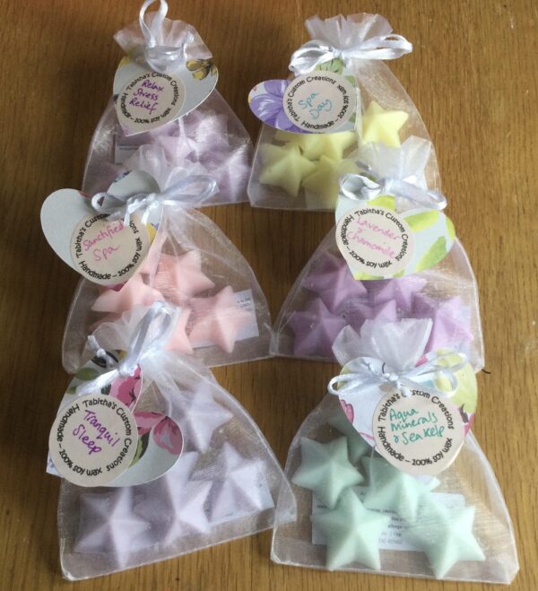 Hand Poured Soy Wax Melts in Organza Bags - main product image