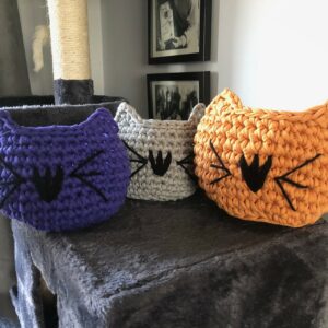 Hand Crocheted Cat Bowl