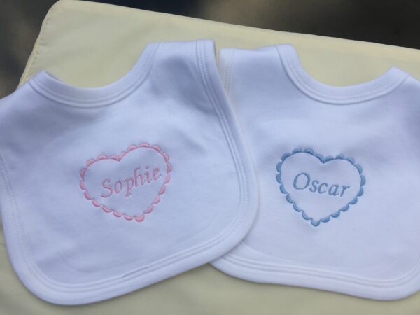 Personalised Baby Bib (blue) - product image 2