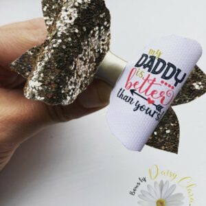 Father’s Day hair bow - GOLD