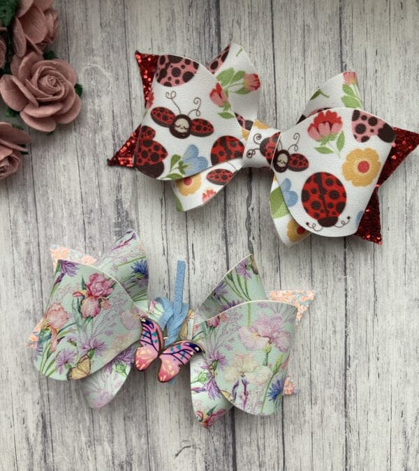 Ladybird/ butterfly bows - main product image