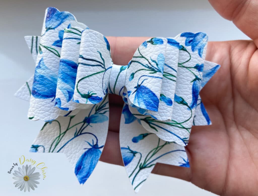 Bluebell layered hair bow