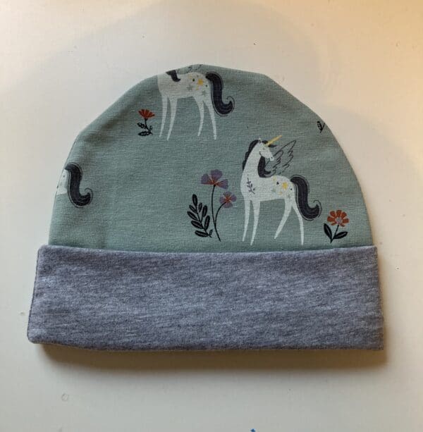 Unicorn newborn Baby hat - main product image