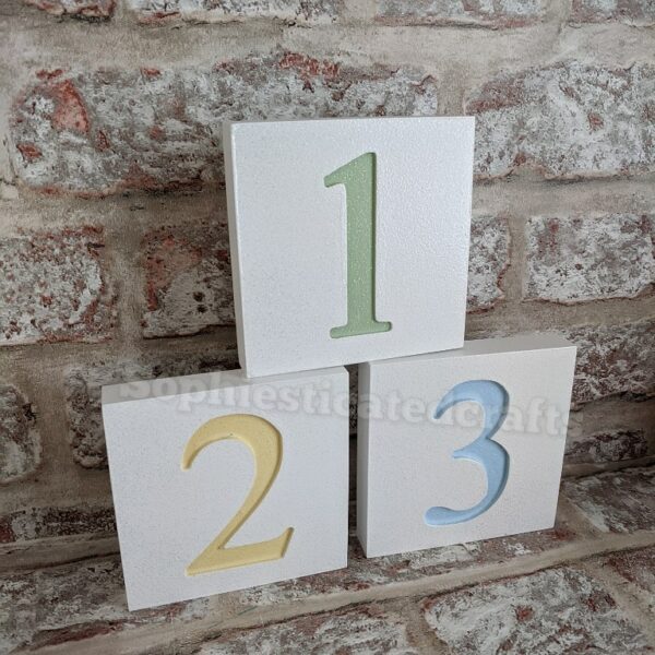 Engraved Number Blocks - main product image