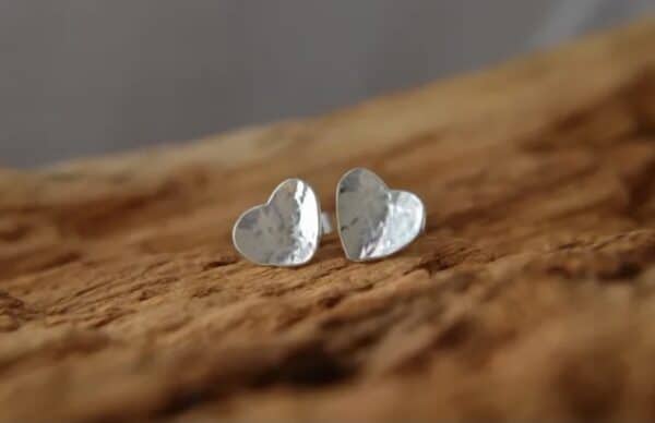 Silver Heart Earrings - main product image