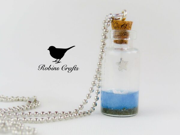 Paper Boat necklace, bottle necklace, necklace , jewellery, - main product image