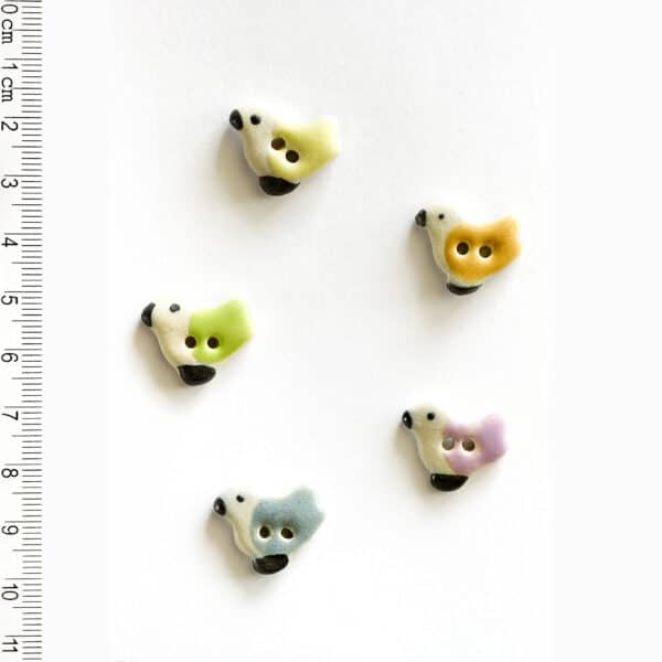 Pastel Bird Buttons - main product image