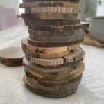 Perfectly imperfect rainbow wood cookies