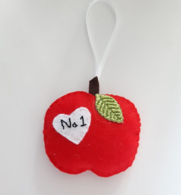 Felt Apple decoration - main product image