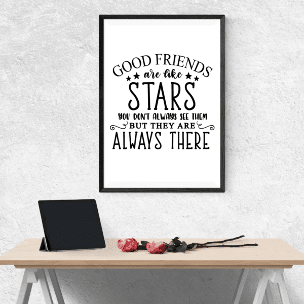 Good friends are like Stars - main product image