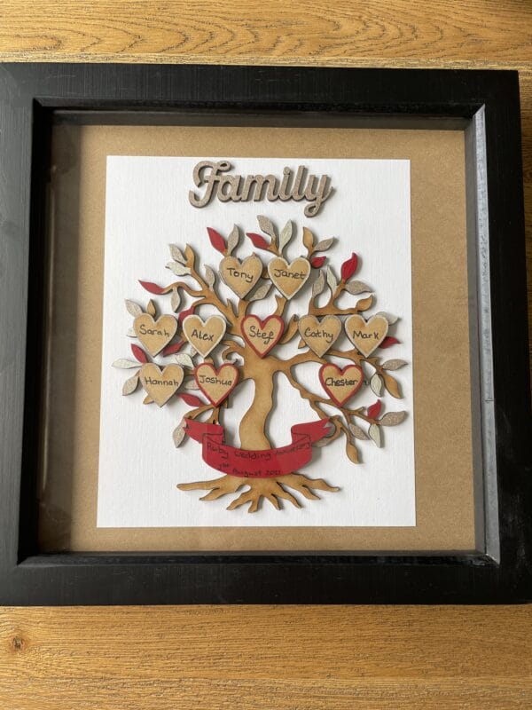 Family Tree Box Frame - main product image