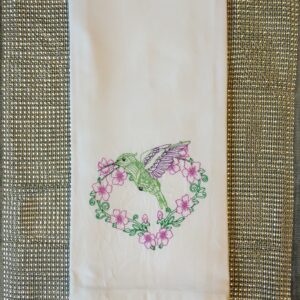 Hummingbird Design Tea Towel