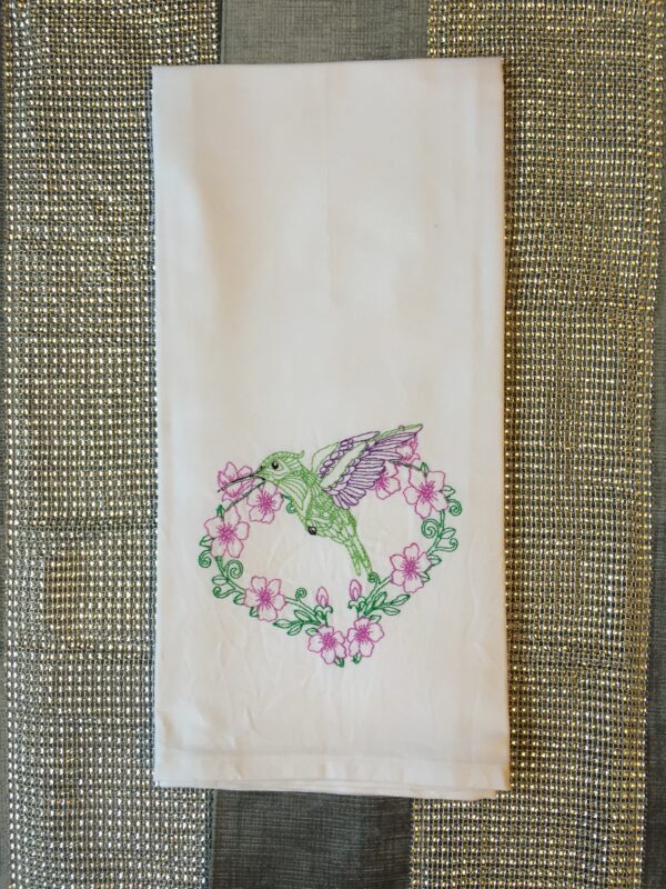 Hummingbird Design Tea Towel - main product image