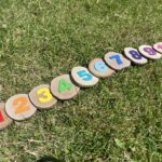 Perfectly imperfect rainbow wood cookies