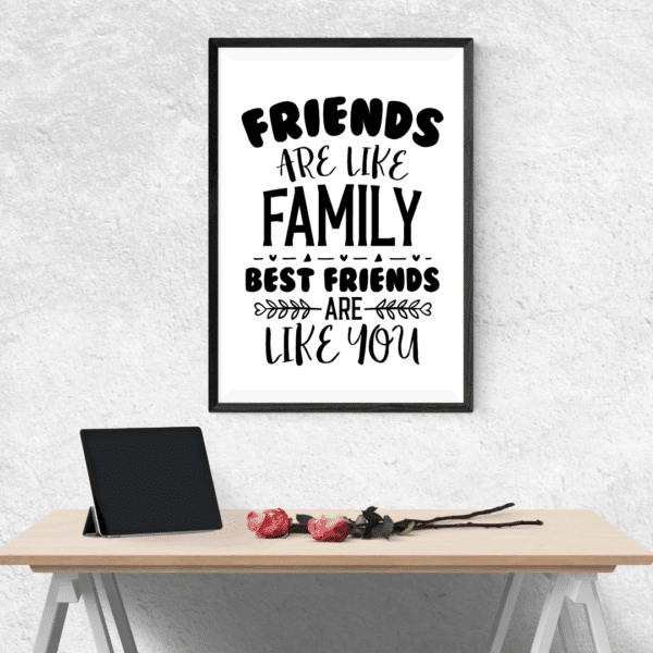 Best Friends A4 Vinyl Poster - main product image