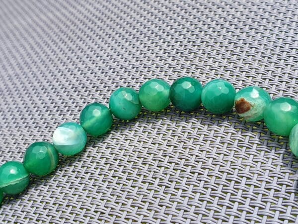 Green lace agate necklace - product image 3