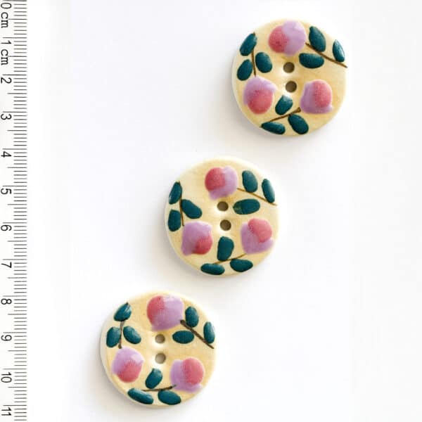 Pink Floral Buttons L515 - main product image