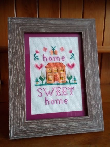 Home Sweet Home Cross Stitch Picture - main product image