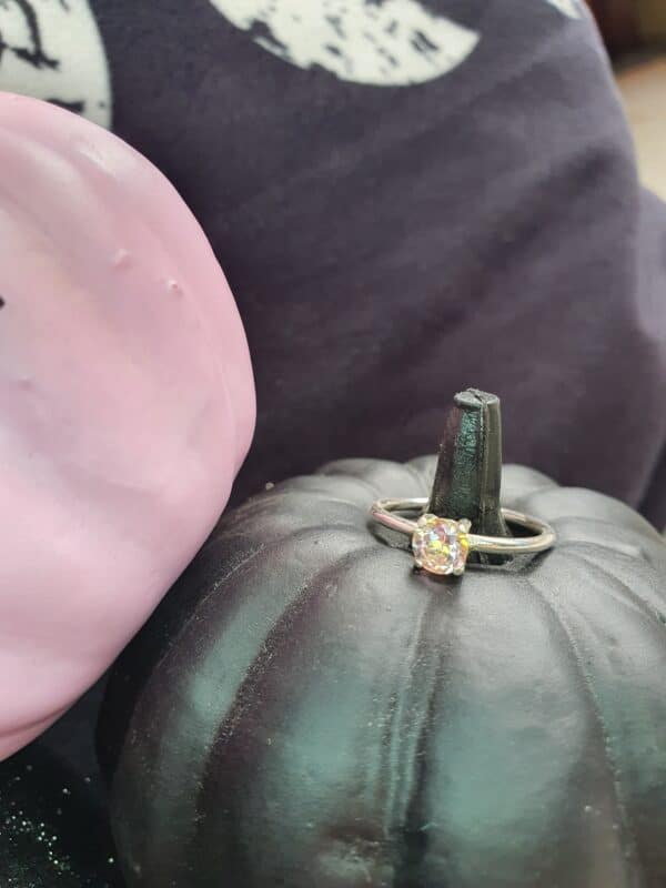 Blossom pink quartz ring - product image 2