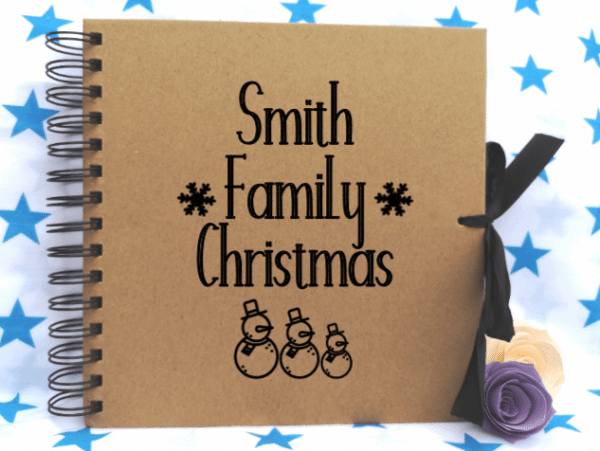 Personalised Christmas Family Scrapbook - main product image