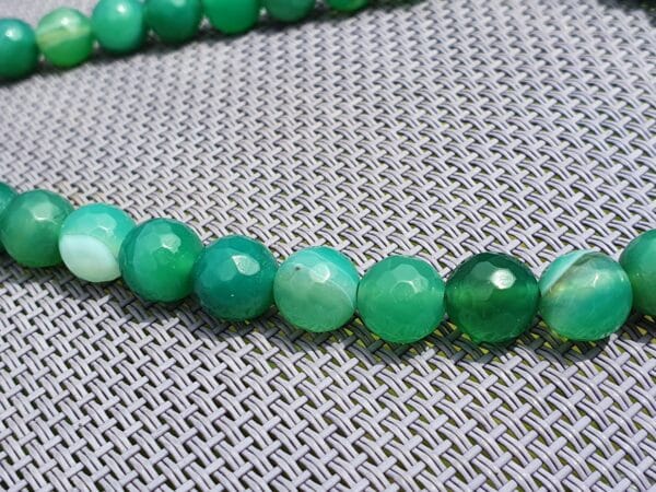 Green lace agate necklace - product image 2