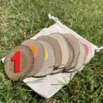 Perfectly imperfect rainbow wood cookies