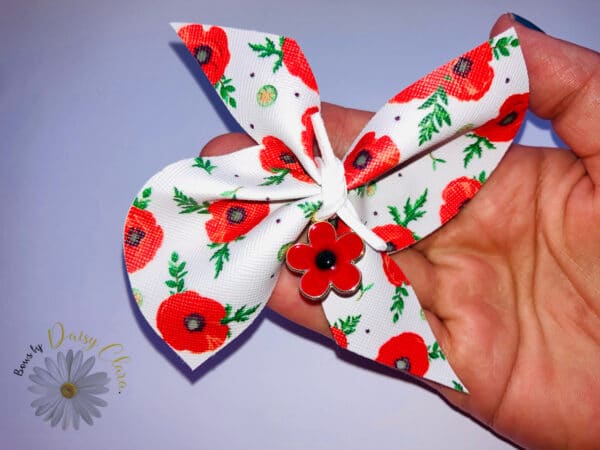 Remembrance Day hair bow - product image 2