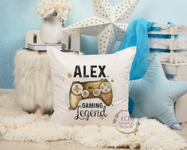 Personalised Gaming Legend Cushion - main product image