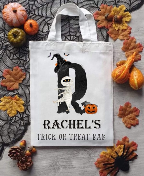 Trick or Treat Bag, Halloween Personalised Sweets Bag, Children bag - product image 2