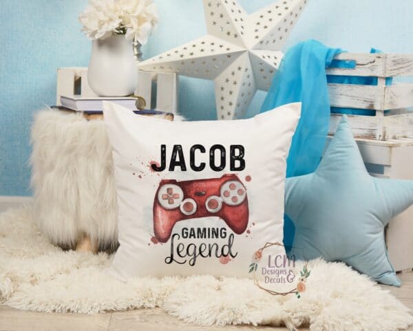 Personalised Gaming Legend Cushion - main product image