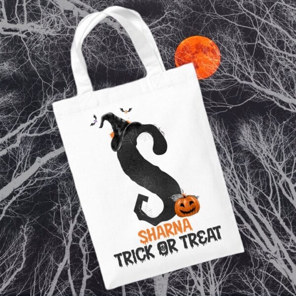 Personalised Halloween Trick or Treat Bag - main product image