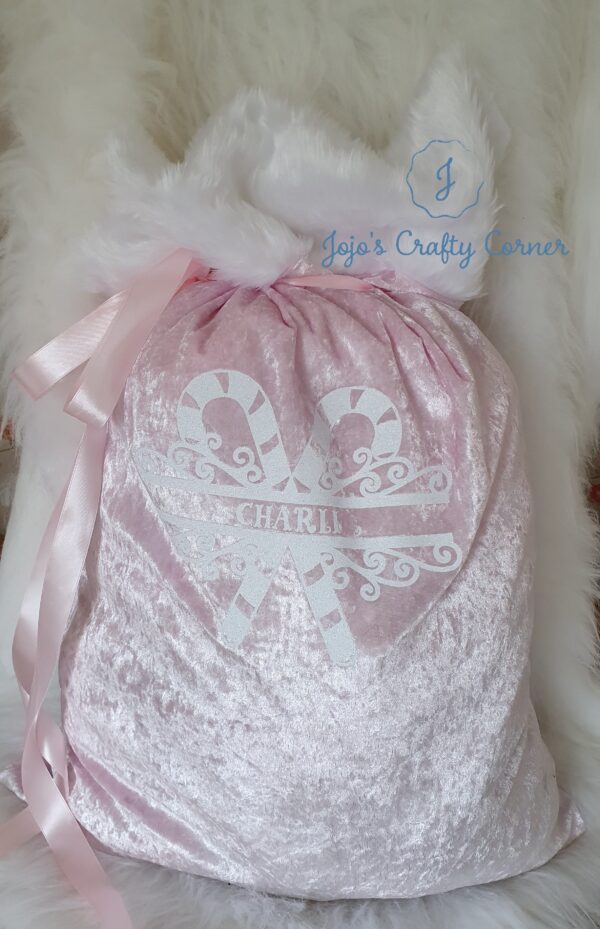 Personalised Christmas sack BABY BLUE - product image 4