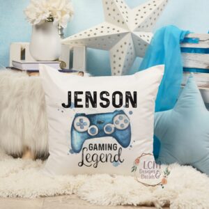 Personalised Gaming Legend Cushion