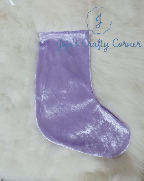 Personalised Christmas stocking LILAC - main product image