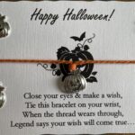 Halloween pumpkin wish bracelet