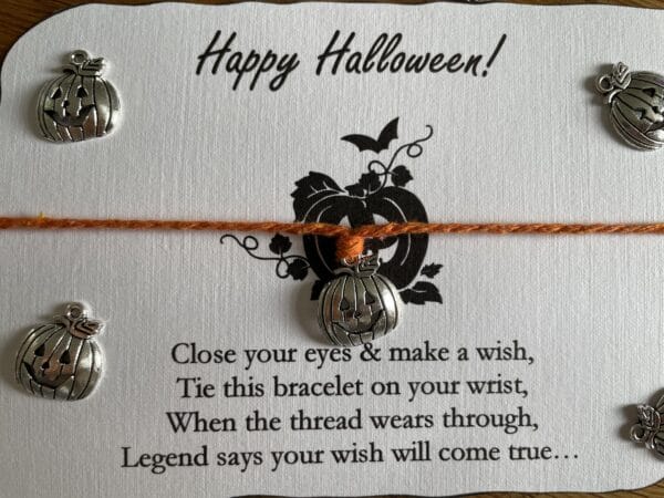 Halloween pumpkin wish bracelet - product image 2
