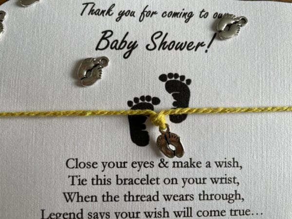 Baby shower wish bracelet - product image 2