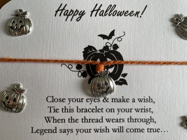 Halloween pumpkin wish bracelet - product image 3