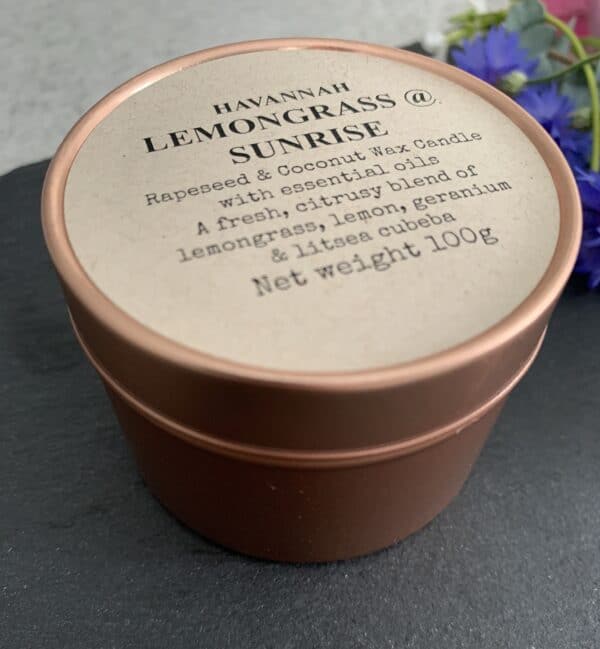 Lemongrass @ Sunrise Rapeseed & Coconut wax blend candle - product image 3