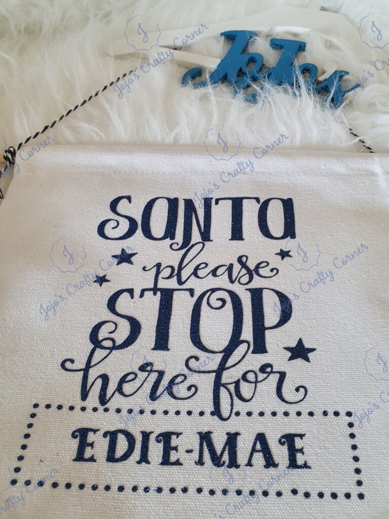 Santa Stop Here Christmas pennant flag decoration