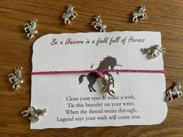 Unicorn wish bracelet - main product image