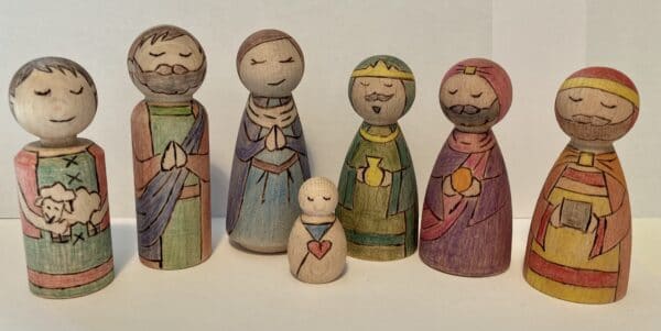 Peg dolls nativity - main product image